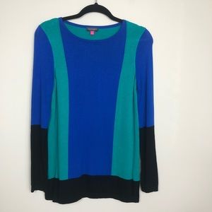Vince Camuto Color Block Tunic Top Sz.S